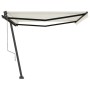 Toldo de pie automático crema 450x350 cm de , Toldos - Ref: Foro24-3069847, Precio: 642,07 €, Descuento: %