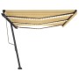 Toldo automático LED sensor de viento amarillo blanco 600x350cm de , Toldos - Ref: Foro24-3069893, Precio: 1,00 €, Descuento: %