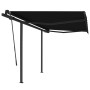 Toldo retráctil automático con postes gris antracita 3,5x2,5 m de , Toldos - Ref: Foro24-3070129, Precio: 483,21 €, Descuento: %