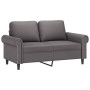 Sofá de 2 plazas con cojines cuero sintético gris 120 cm de , Sofás - Ref: Foro24-3200927, Precio: 240,85 €, Descuento: %