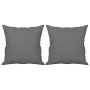 Sofá de 2 plazas con cojines tela microfibra gris oscuro 120 cm de , Sofás - Ref: Foro24-3200967, Precio: 261,57 €, Descuento: %