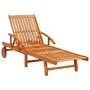 Tumbonas con cojines 2 unidades madera maciza de acacia de , Tumbonas - Ref: Foro24-3077331, Precio: 472,26 €, Descuento: %