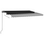 Toldo automático con LED y sensor de viento antracita 450x300cm de vidaXL, Toldos - Ref: Foro24-3069774, Precio: 660,79 €, De...