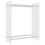 Leñero de vidrio templado transparente 80x35x100 cm de vidaXL, Accesorios para bolsas y soportes de leña - Ref: Foro24-327469...