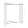 Leñero de vidrio templado transparente 80x35x100 cm de vidaXL, Accesorios para bolsas y soportes de leña - Ref: Foro24-327469...