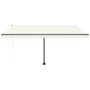 Toldo automático con LED sensor de viento crema 400x300 cm de vidaXL, Toldos - Ref: Foro24-3069752, Precio: 694,14 €, Descuen...