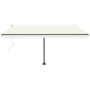 Toldo automático con LED sensor de viento crema 400x300 cm de vidaXL, Toldos - Ref: Foro24-3069752, Precio: 706,25 €, Descuen...