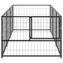 Perrera acero 3 m² negra de , Casetas y cercados para perros - Ref: Foro24-3082093, Precio: 173,20 €, Descuento: %