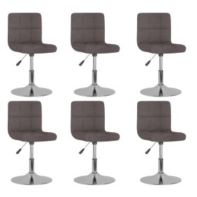 Sillas de comedor giratorias 6 unidades tela color gris taupe de , Sillas de comedor - Ref: Foro24-3087467, Precio: 309,71 €,...