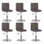 Sillas de comedor giratorias 6 unidades tela color gris taupe de , Sillas de comedor - Ref: Foro24-3087467, Precio: 309,71 €,...