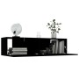 Mueble pared TV madera contrachapada negro 120x30x30 cm de , Muebles TV - Ref: Foro24-801491, Precio: 64,34 €, Descuento: %
