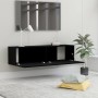 Mueble pared TV madera contrachapada negro 120x30x30 cm de , Muebles TV - Ref: Foro24-801491, Precio: 64,34 €, Descuento: %