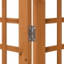 Biombo/Enrejado de 3 paneles madera maciza abeto 121x180,5 cm de , Divisores de ambientes - Ref: Foro24-316478, Precio: 89,62...