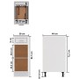 Armario inferior cajón cocina “Lyon” madera de ingeniería de , Armarios de cocina - Ref: Foro24-801204, Precio: 74,90 €, Desc...