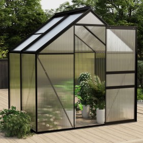 Invernadero de aluminio gris antracita 2,47 m² de , Invernaderos - Ref: Foro24-312057, Precio: 333,86 €, Descuento: %