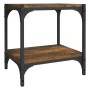 Mueble para TV contrachapada y acero roble ahumado 40x33x41 cm de , Muebles TV - Ref: Foro24-819304, Precio: 27,16 €, Descuen...