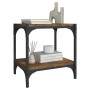 Mueble para TV contrachapada y acero roble ahumado 40x33x41 cm de , Muebles TV - Ref: Foro24-819304, Precio: 27,16 €, Descuen...