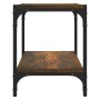 Mueble para TV contrachapada y acero roble ahumado 40x33x41 cm de , Muebles TV - Ref: Foro24-819304, Precio: 27,16 €, Descuen...
