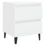 Mesitas de noche 2 uds contrachapada blanco brillo 40x35x50 cm de , Mesitas de noche - Ref: Foro24-805882, Precio: 103,82 €, ...