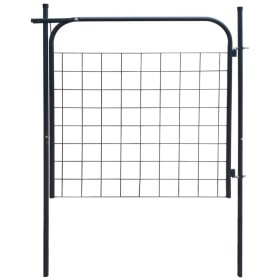 Puerta de valla de jardín 100x100 cm gris antracita de , Puertas de jardín - Ref: Foro24-142293, Precio: 95,00 €, Descuento: %