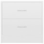 Mesita de noche madera contrachapada blanco brillo 40x30x40 cm de , Mesitas de noche - Ref: Foro24-801047, Precio: 59,29 €, D...