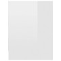 Mesita de noche madera contrachapada blanco brillo 40x30x40 cm de , Mesitas de noche - Ref: Foro24-801047, Precio: 59,29 €, D...