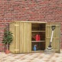 Caseta herramientas jardín madera pino impregnada 135x60x123 cm de , Cobertizos - Ref: Foro24-46359, Precio: 316,61 €, Descue...