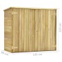 Caseta herramientas jardín madera pino impregnada 135x60x123 cm de , Cobertizos - Ref: Foro24-46359, Precio: 316,61 €, Descue...
