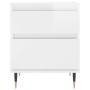 Mesita de noche madera contrachapada blanco brillo 40x35x50 cm de , Mesitas de noche - Ref: Foro24-830656, Precio: 46,39 €, D...