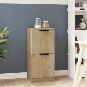 Aparador de madera contrachapada roble Sonoma 30x30x70 cm de , Aparadores - Ref: Foro24-811175, Precio: 50,92 €, Descuento: %