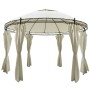 Cenador con cortinas redondo 3,5x2,7 m de , Carpas y cenadores - Ref: Foro24-41419, Precio: 330,74 €, Descuento: %