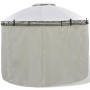 Cenador con cortinas redondo 3,5x2,7 m de , Carpas y cenadores - Ref: Foro24-41419, Precio: 330,74 €, Descuento: %