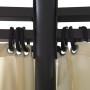 Cenador con cortinas redondo 3,5x2,7 m de , Carpas y cenadores - Ref: Foro24-41419, Precio: 330,74 €, Descuento: %