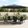 Sombrilla jardín con poste de madera gris antracita 400x273 cm de , Sombrillas - Ref: Foro24-363177, Precio: 151,44 €, Descue...
