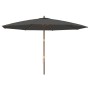 Sombrilla jardín con poste de madera gris antracita 400x273 cm de , Sombrillas - Ref: Foro24-363177, Precio: 151,44 €, Descue...