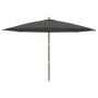 Sombrilla jardín con poste de madera gris antracita 400x273 cm de , Sombrillas - Ref: Foro24-363177, Precio: 151,44 €, Descue...