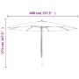 Sombrilla jardín con poste de madera gris antracita 400x273 cm de , Sombrillas - Ref: Foro24-363177, Precio: 151,44 €, Descue...
