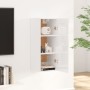 Armario de pared madera de ingeniería blanco brillo 35x34x90 cm de , Estantes y estanterías - Ref: Foro24-812471, Precio: 52,...