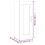Armario de pared madera de ingeniería blanco brillo 35x34x90 cm de , Estantes y estanterías - Ref: Foro24-812471, Precio: 52,...