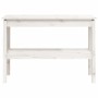 Mesa consola de madera maciza de pino blanco 110x40x75 cm de , Mesas auxiliares - Ref: Foro24-814300, Precio: 116,46 €, Descu...