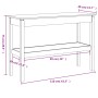 Mesa consola de madera maciza de pino blanco 110x40x75 cm de , Mesas auxiliares - Ref: Foro24-814300, Precio: 116,46 €, Descu...