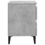 Mesita de noche madera contrachapada gris hormigón 40x35x50 cm de , Mesitas de noche - Ref: Foro24-805877, Precio: 57,34 €, D...