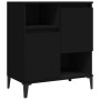 Aparador de madera contrachapada negro 60x35x70 cm de , Aparadores - Ref: Foro24-821149, Precio: 77,55 €, Descuento: %