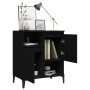 Aparador de madera contrachapada negro 60x35x70 cm de , Aparadores - Ref: Foro24-821149, Precio: 77,55 €, Descuento: %