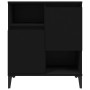 Aparador de madera contrachapada negro 60x35x70 cm de , Aparadores - Ref: Foro24-821149, Precio: 77,55 €, Descuento: %