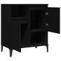 Aparador de madera contrachapada negro 60x35x70 cm de , Aparadores - Ref: Foro24-821149, Precio: 77,55 €, Descuento: %