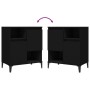 Aparador de madera contrachapada negro 60x35x70 cm de , Aparadores - Ref: Foro24-821149, Precio: 77,55 €, Descuento: %