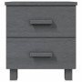 Mesitas noche 2 uds HAMAR pino macizo gris oscuro 40x35x44,5 cm de , Mesitas de noche - Ref: Foro24-340410, Precio: 86,74 €, ...