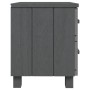 Mesitas noche 2 uds HAMAR pino macizo gris oscuro 40x35x44,5 cm de , Mesitas de noche - Ref: Foro24-340410, Precio: 86,74 €, ...