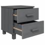 Mesitas noche 2 uds HAMAR pino macizo gris oscuro 40x35x44,5 cm de , Mesitas de noche - Ref: Foro24-340410, Precio: 86,74 €, ...